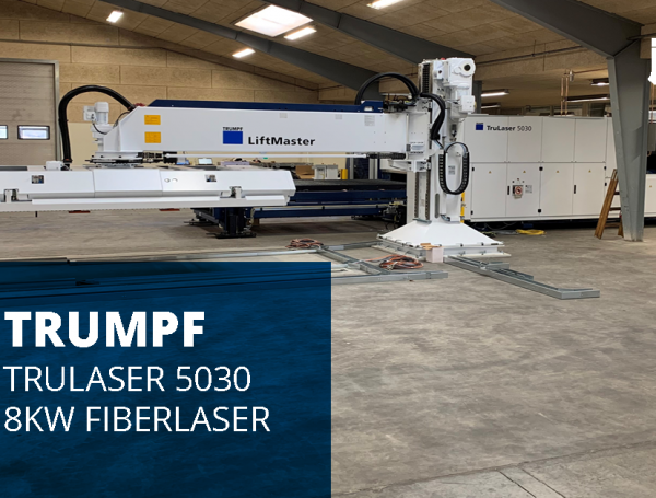 TRUMPF TruLaser 5030 8kW fiberlaser – markant opgradering af laserskæreafdeling